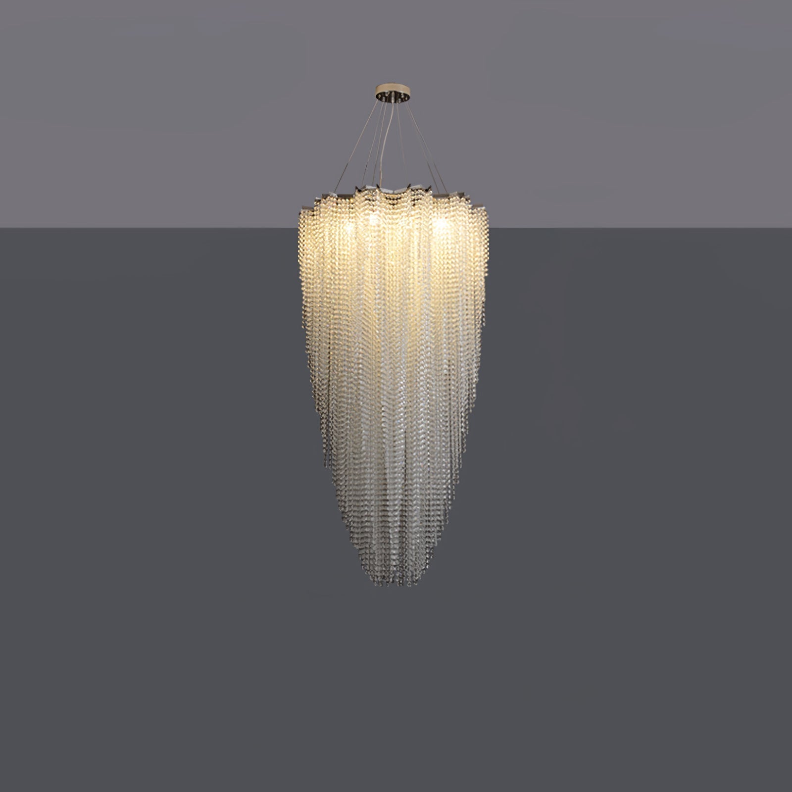 Zashayra Crystal Column Chandelier