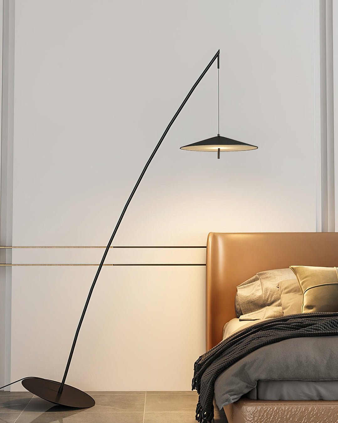Arcana Black Minimalist Floor Lamp