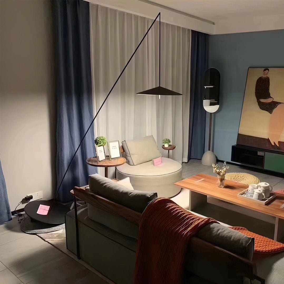 Arcana Black Minimalist Floor Lamp
