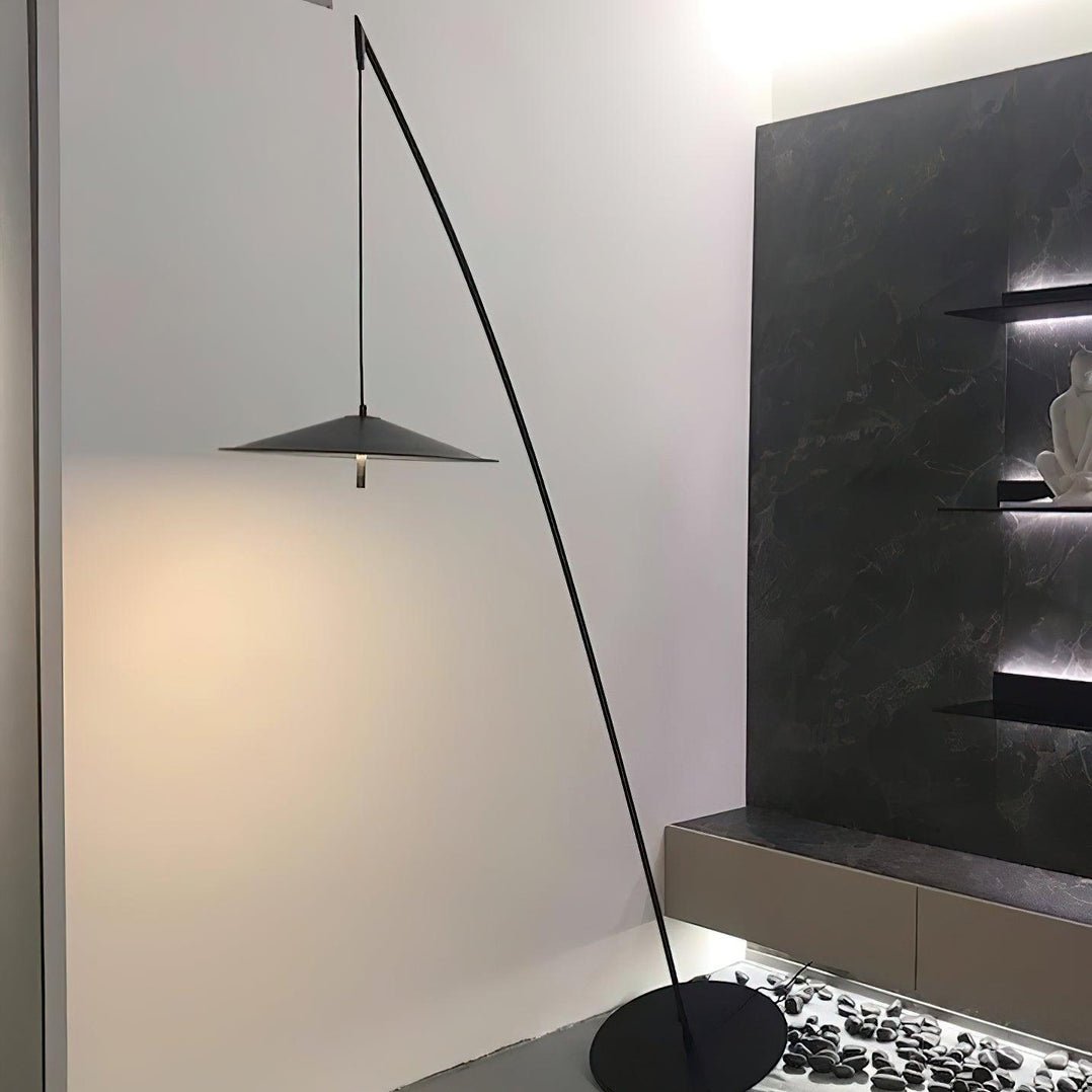 Arcana Black Minimalist Floor Lamp
