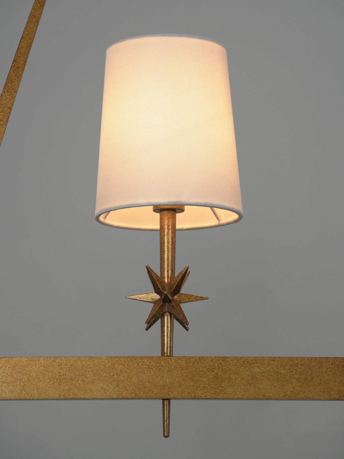 Lynve Brass Elegant Stellar Linear Chandelier