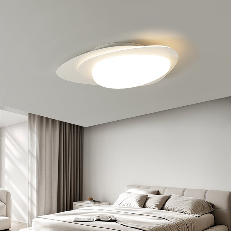 Fuji Ceiling Lamp Walnut Oval Organic LED