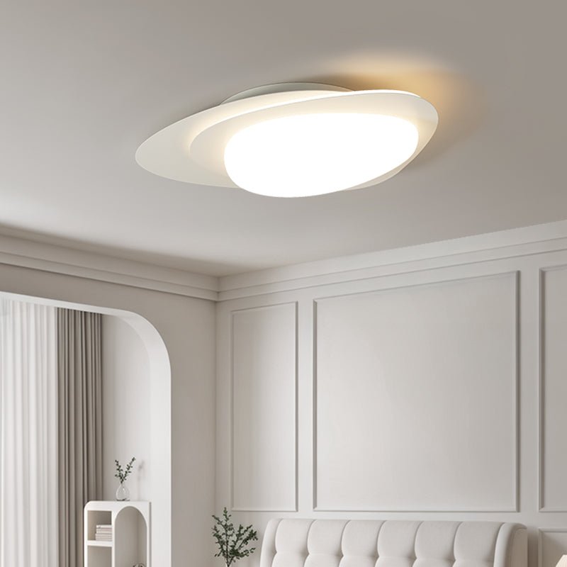 Fuji Ceiling Lamp Walnut Oval Organic LED