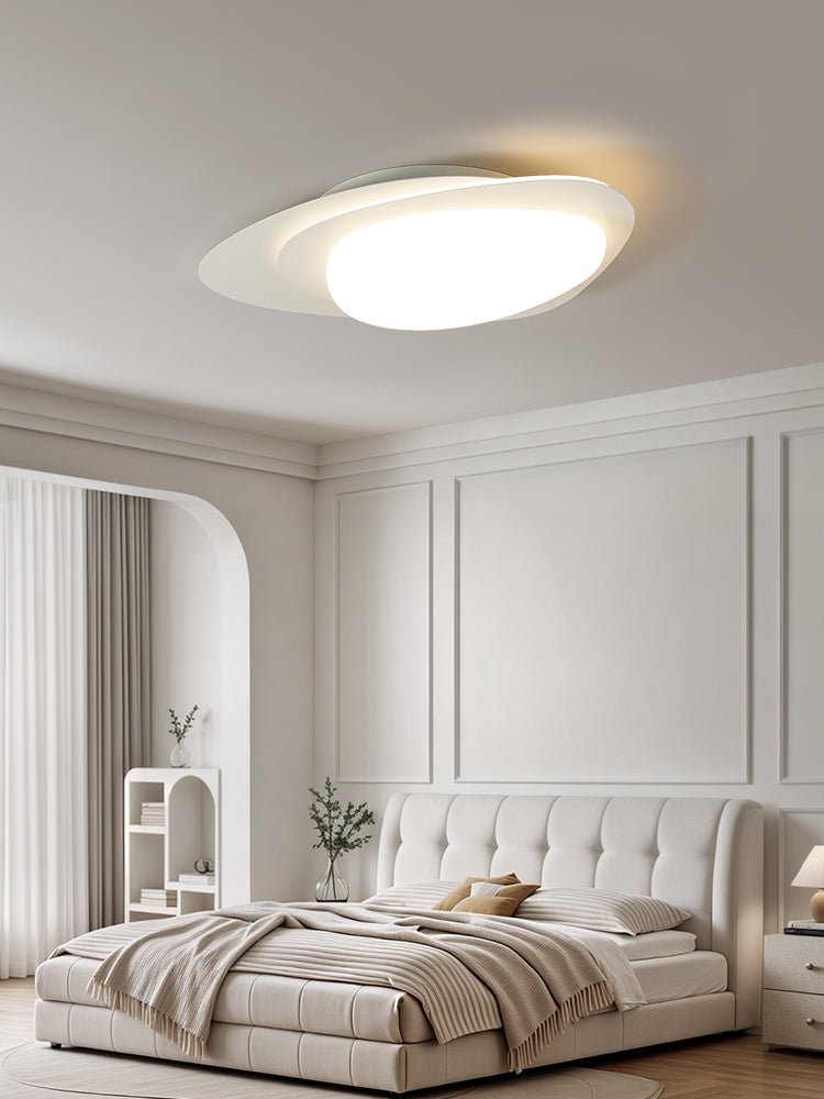 Fuji Ceiling Lamp Walnut Oval Organic LED