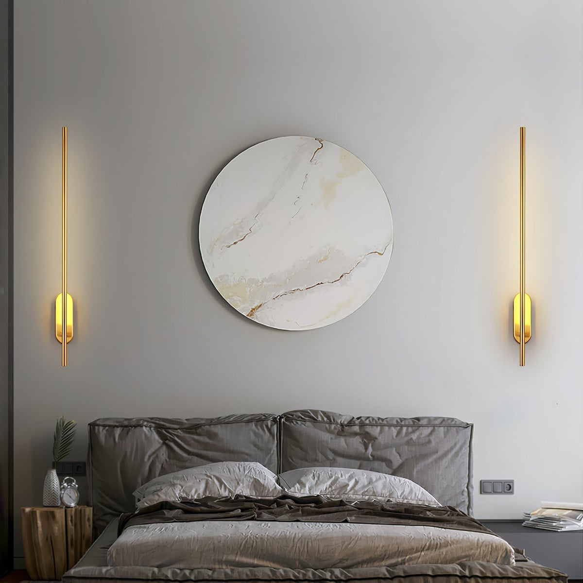Marissa Stick Shaped Brass Sconce Wall lamp