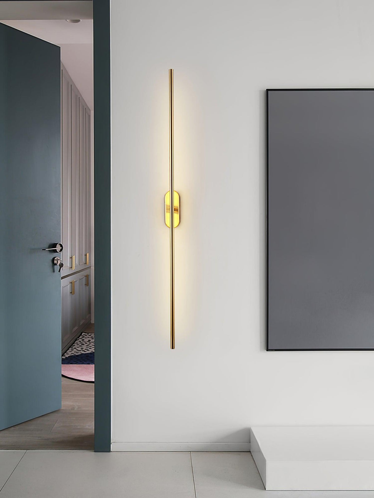 Marissa Stick Shaped Brass Sconce Wall lamp