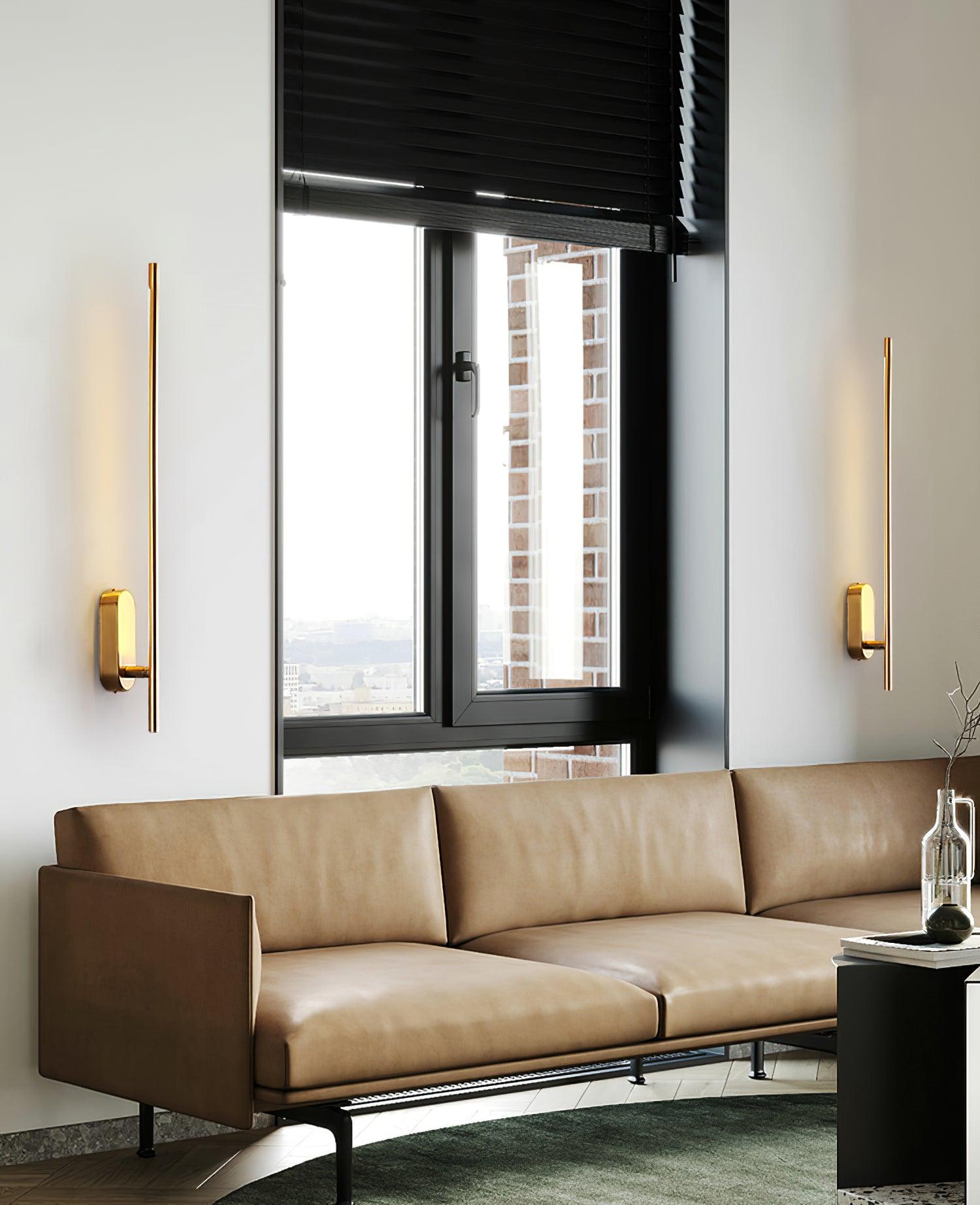 Marissa Stick Shaped Brass Sconce Wall lamp