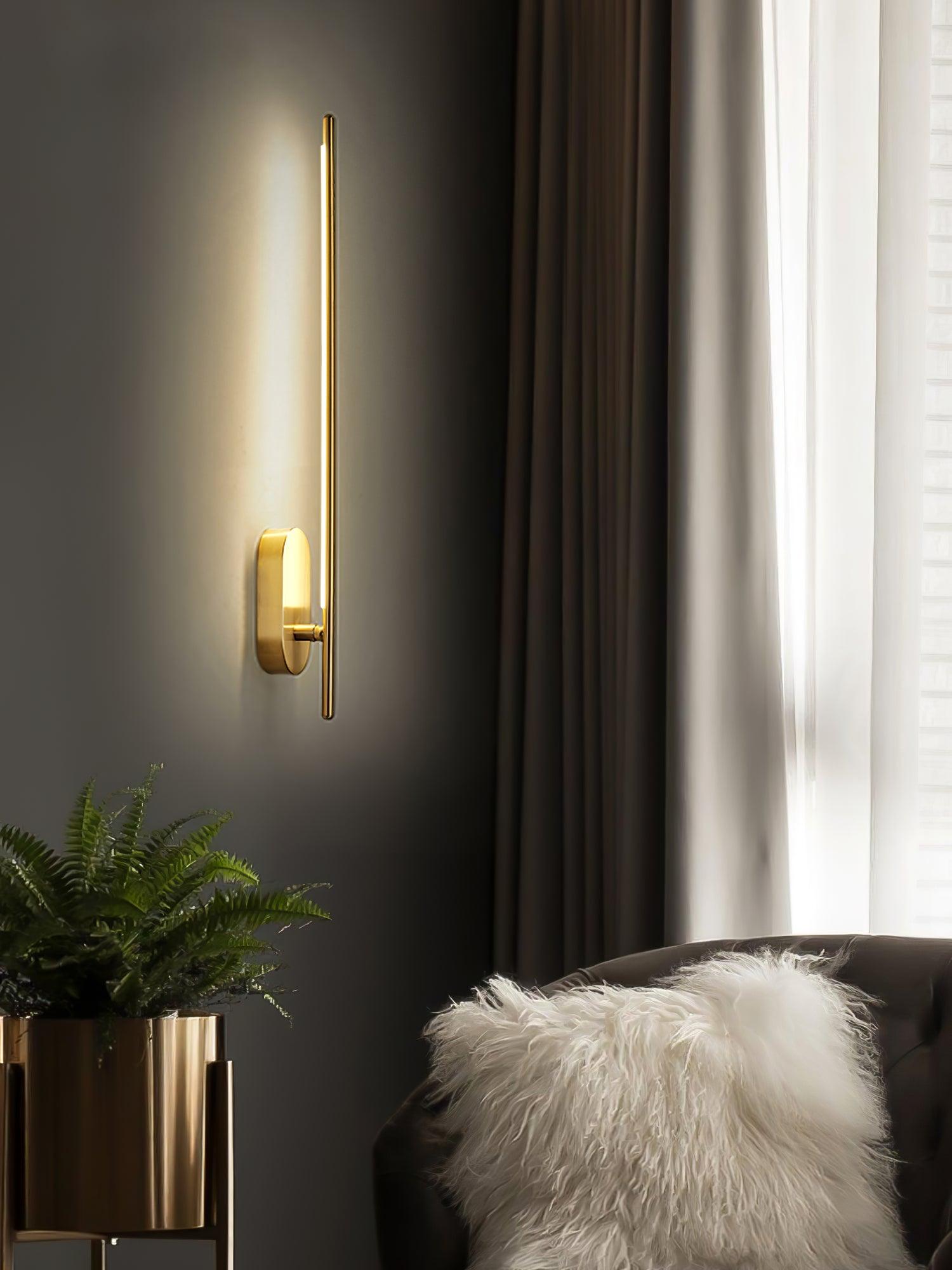 Marissa Stick Shaped Brass Sconce Wall lamp