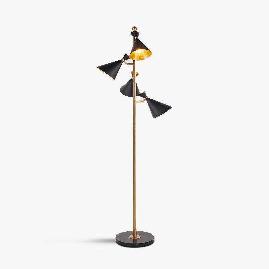 Solineria Gold & Black Marble Floor Lamp