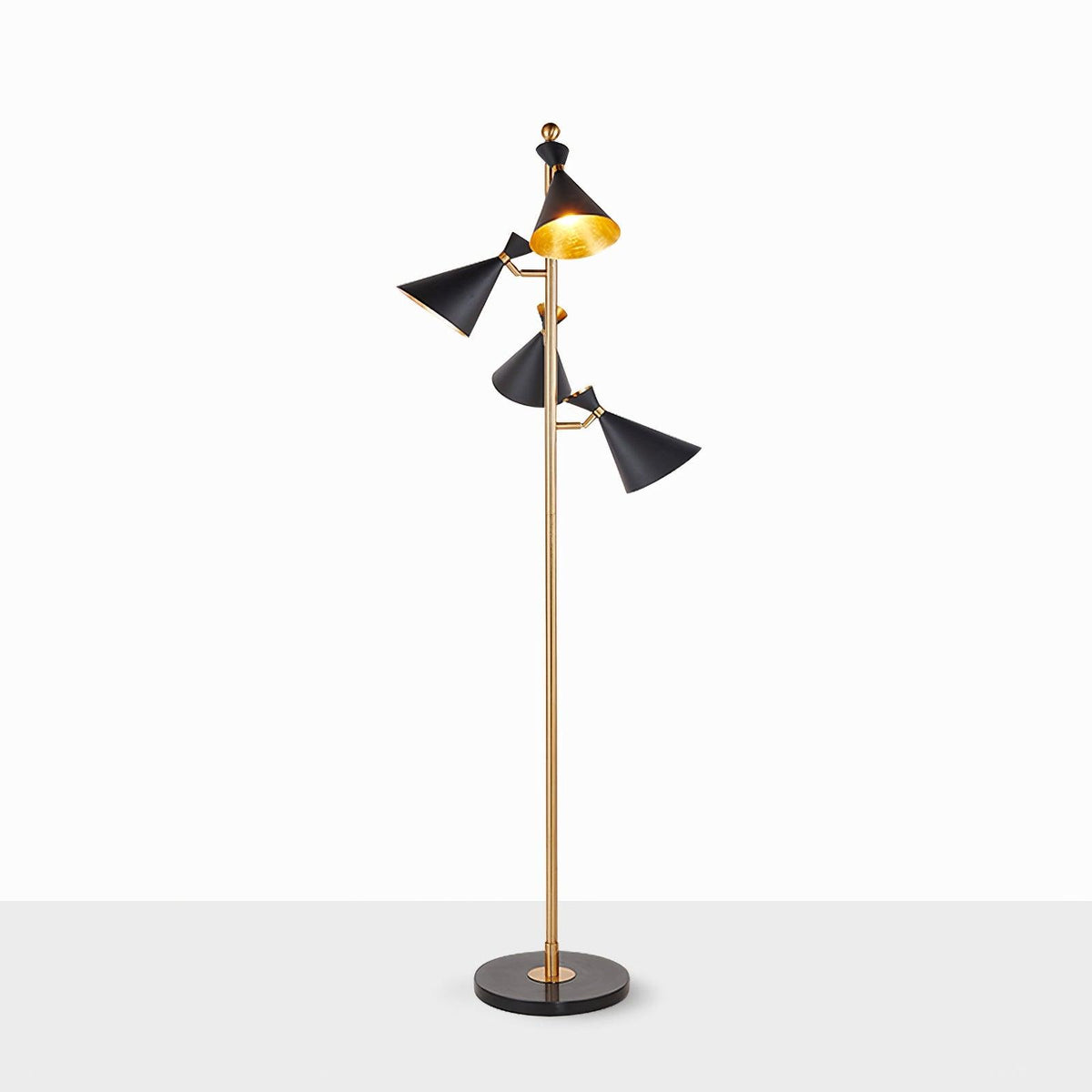 Solineria Gold & Black Marble Floor Lamp