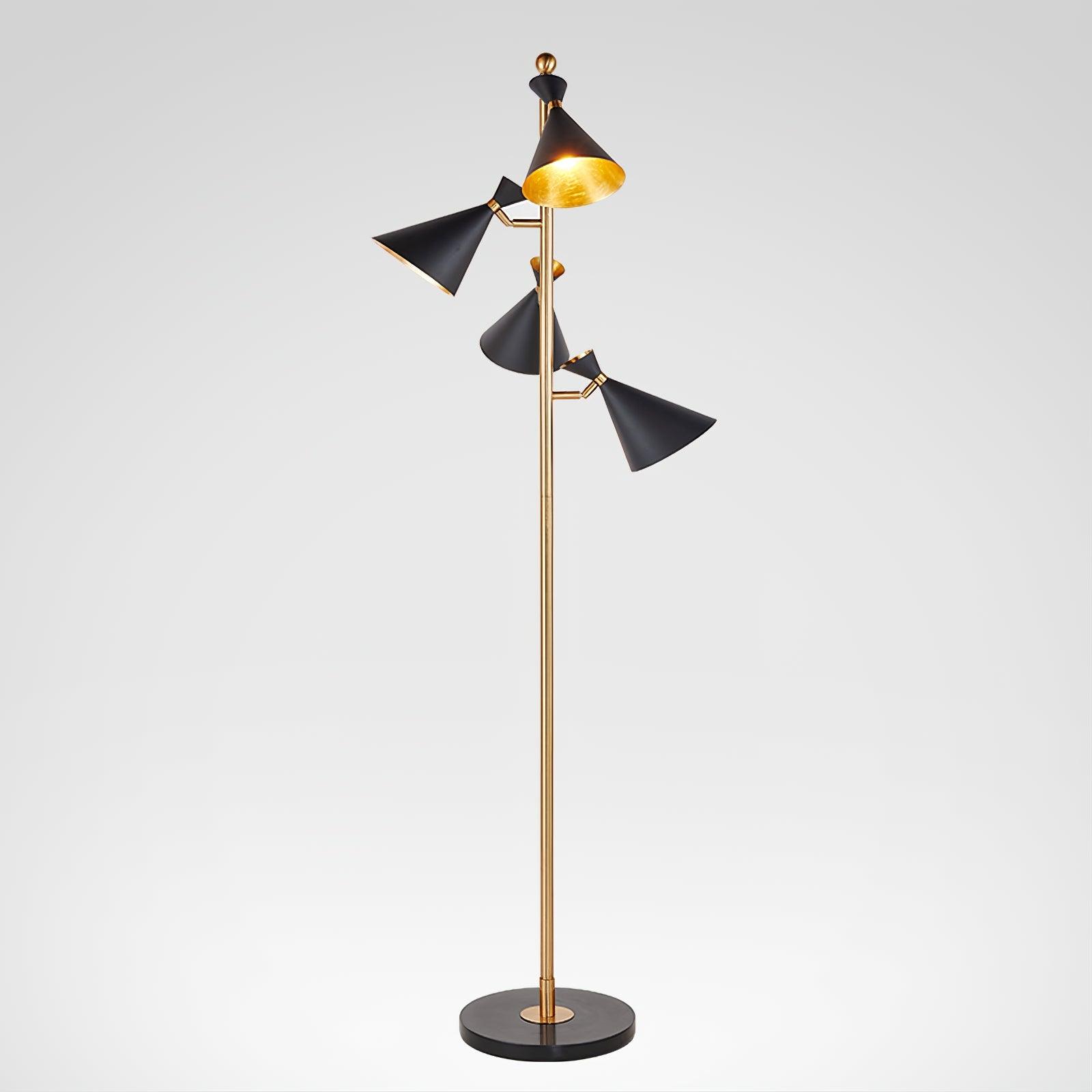 Solineria Gold & Black Marble Floor Lamp