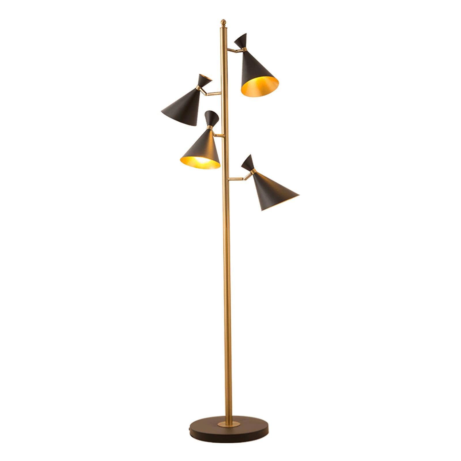 Solineria Gold & Black Marble Floor Lamp