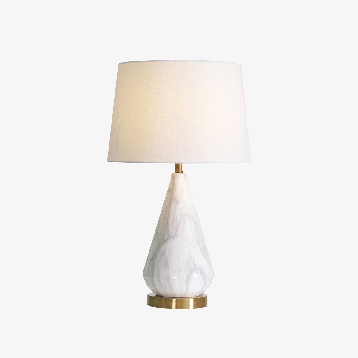 Elysian White & Black Marble Table Lamp