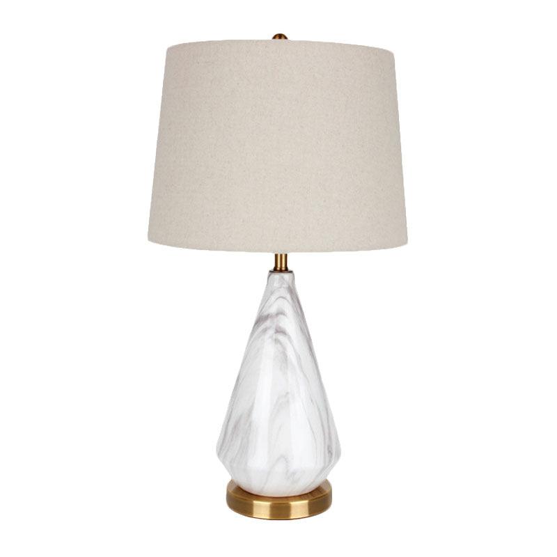 Elysian White & Black Marble Table Lamp