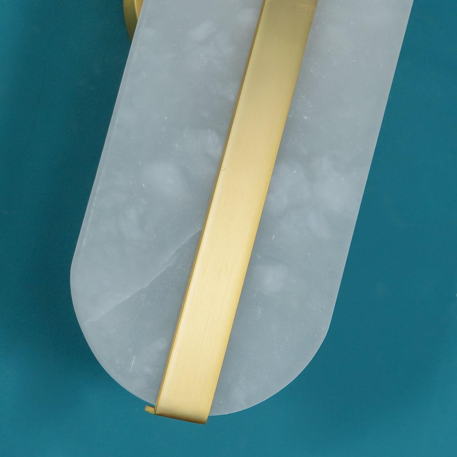 Fioraview Long Ellipse Alabaster Indoor Wall Light