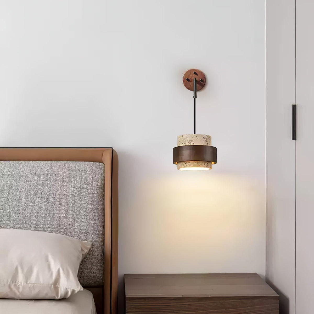 Alva Travertine Wall Light