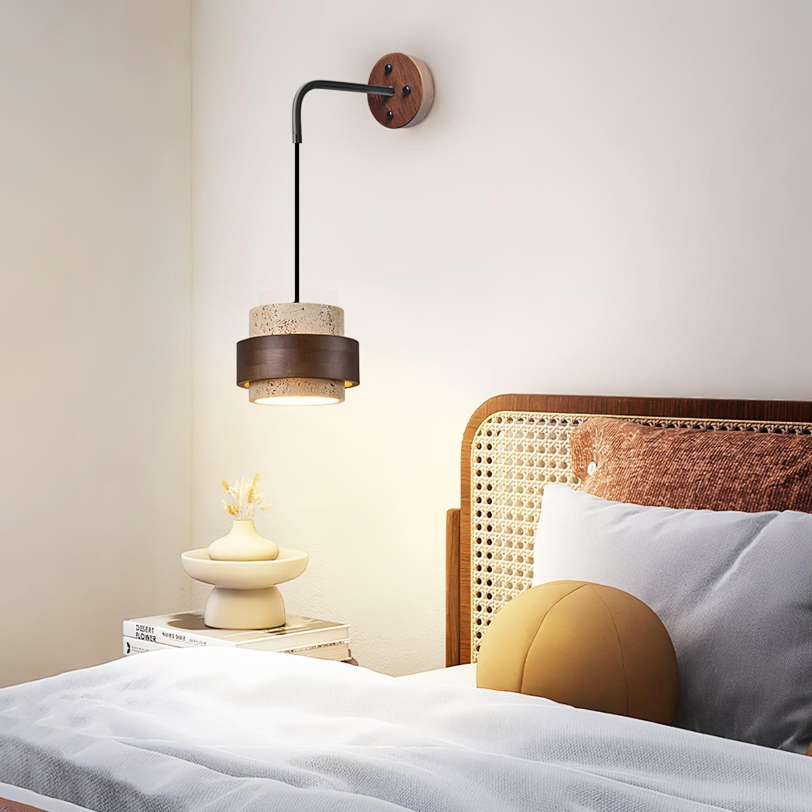 Alva Travertine Wall Light