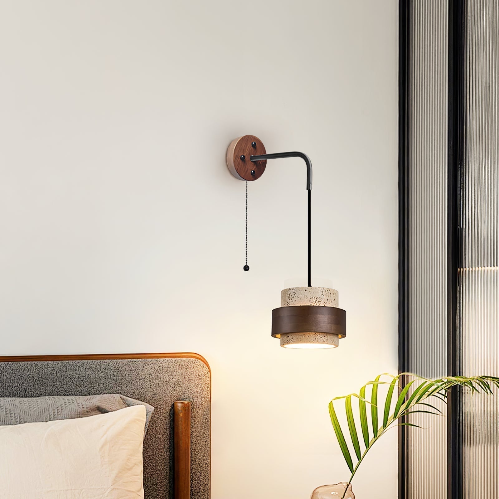 Alva Travertine Wall Light