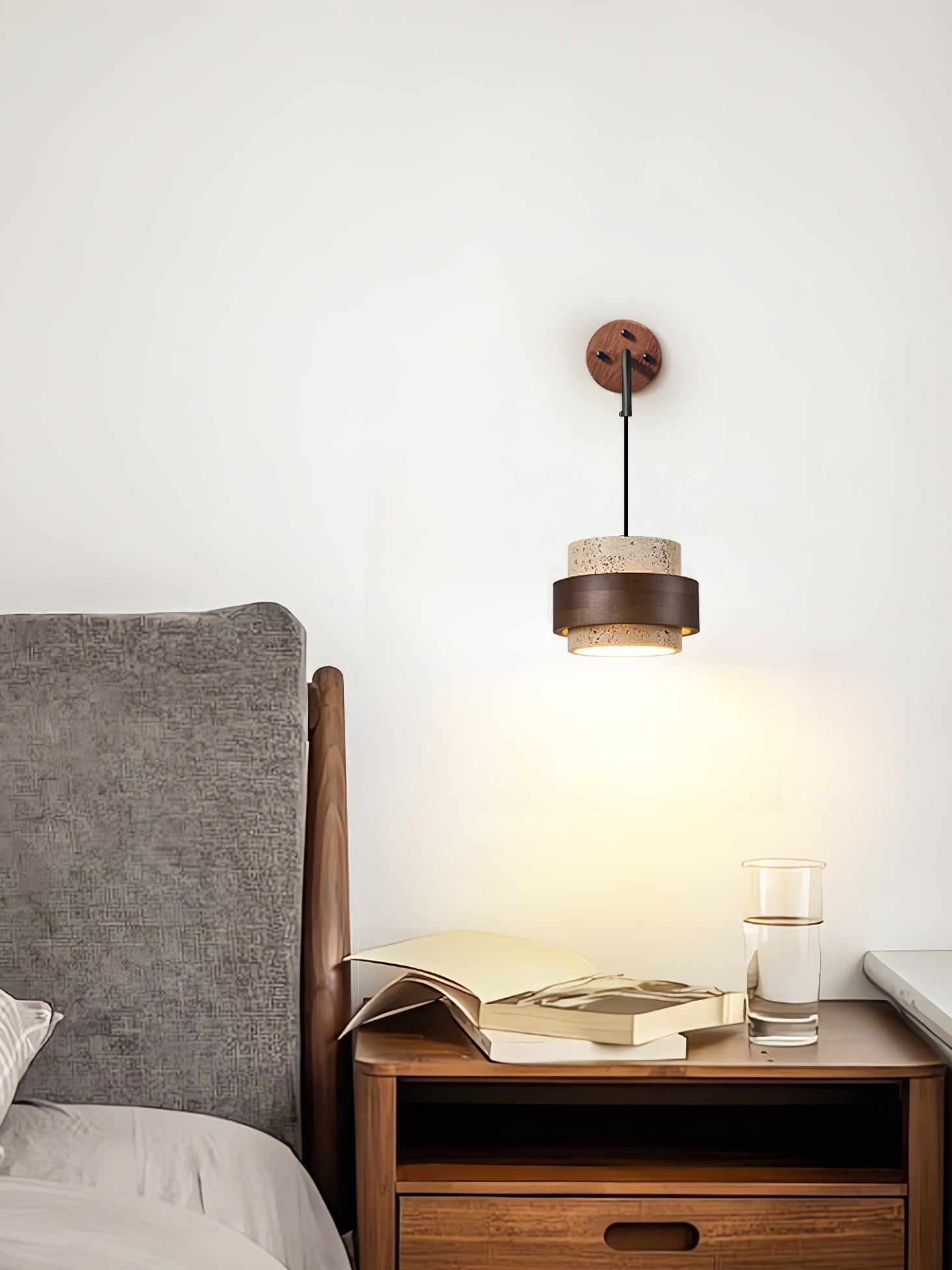 Alva Travertine Wall Light