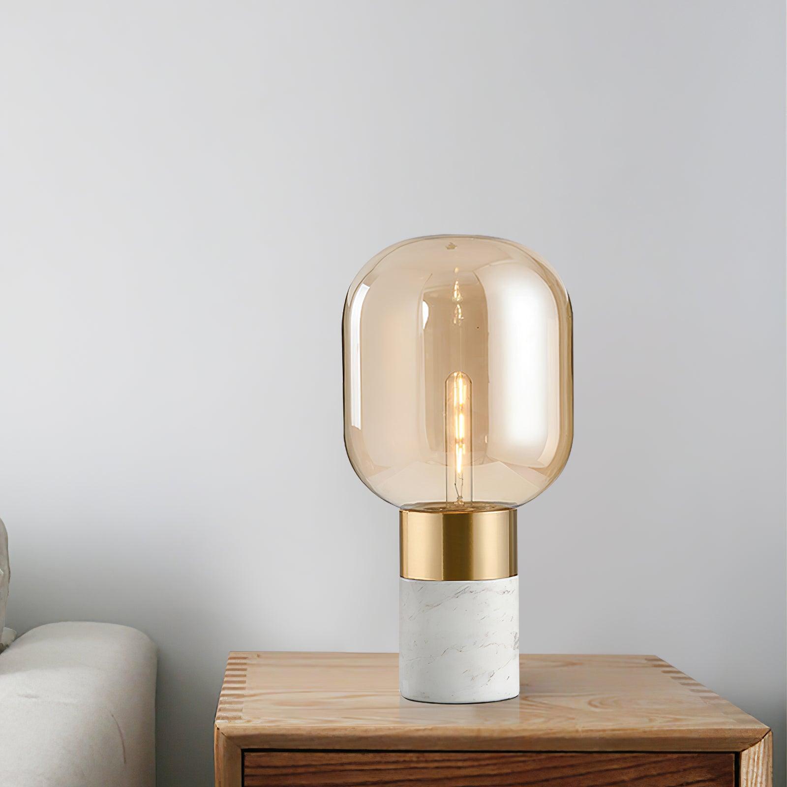 Aurdoren Minimalist Marble Glass Desk Lamp