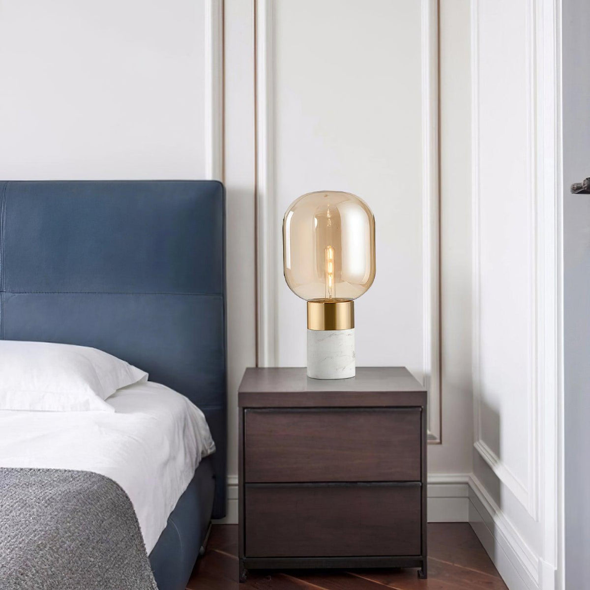 Aurdoren Minimalist Marble Glass Desk Lamp