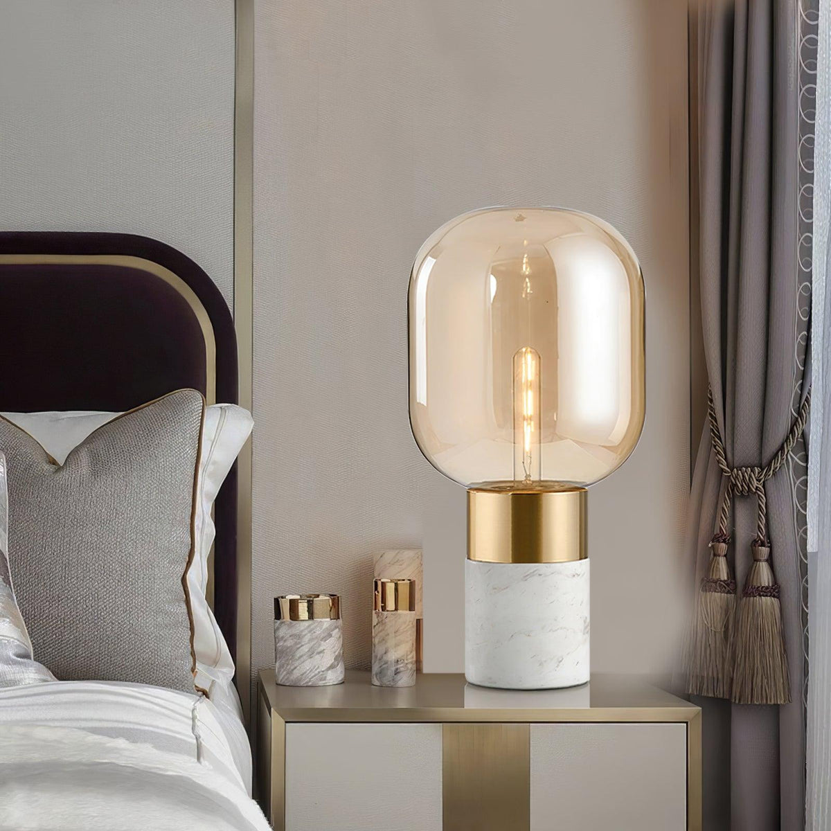 Aurdoren Minimalist Marble Glass Desk Lamp