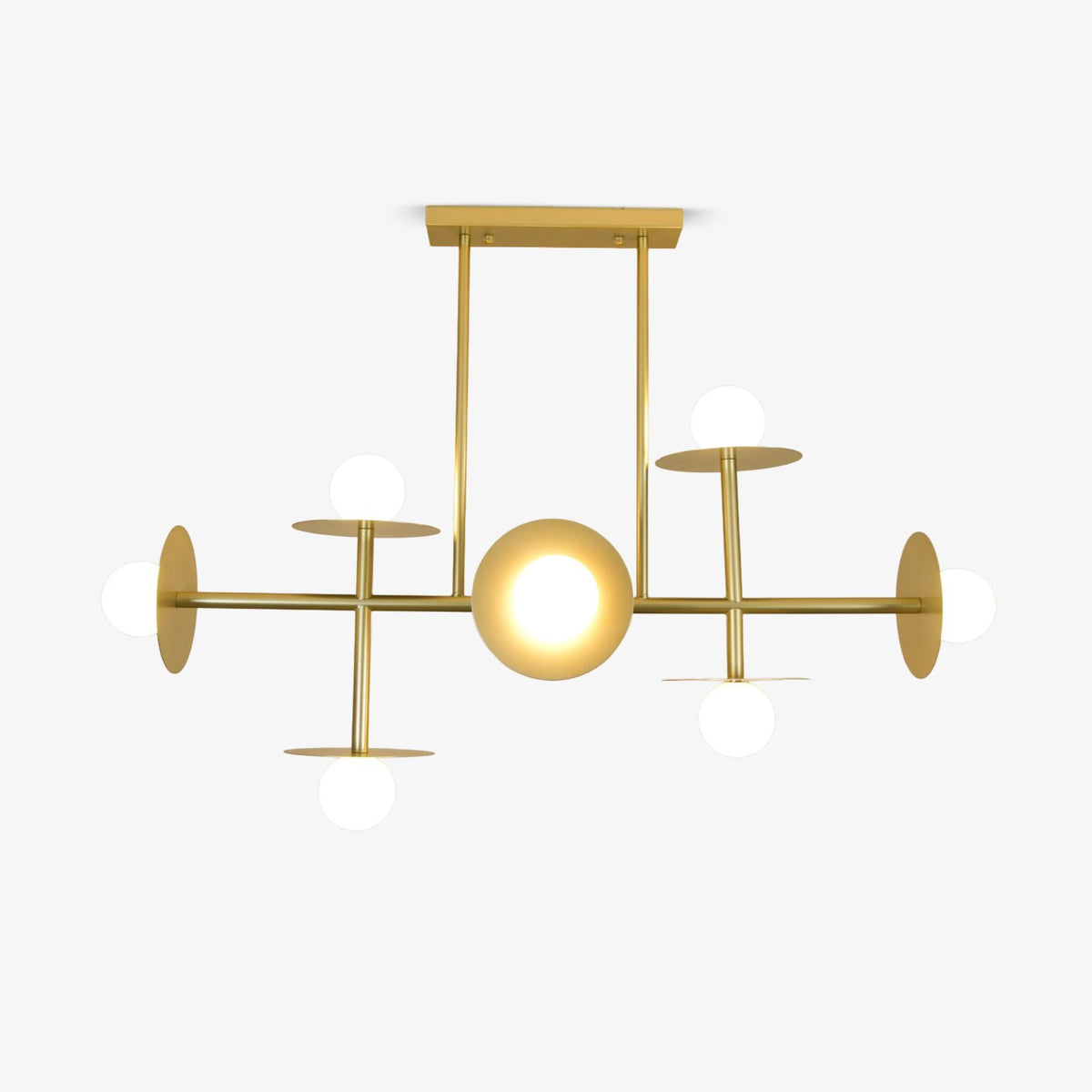 Celiissa Strada Chandelier Brass Glass Geometric