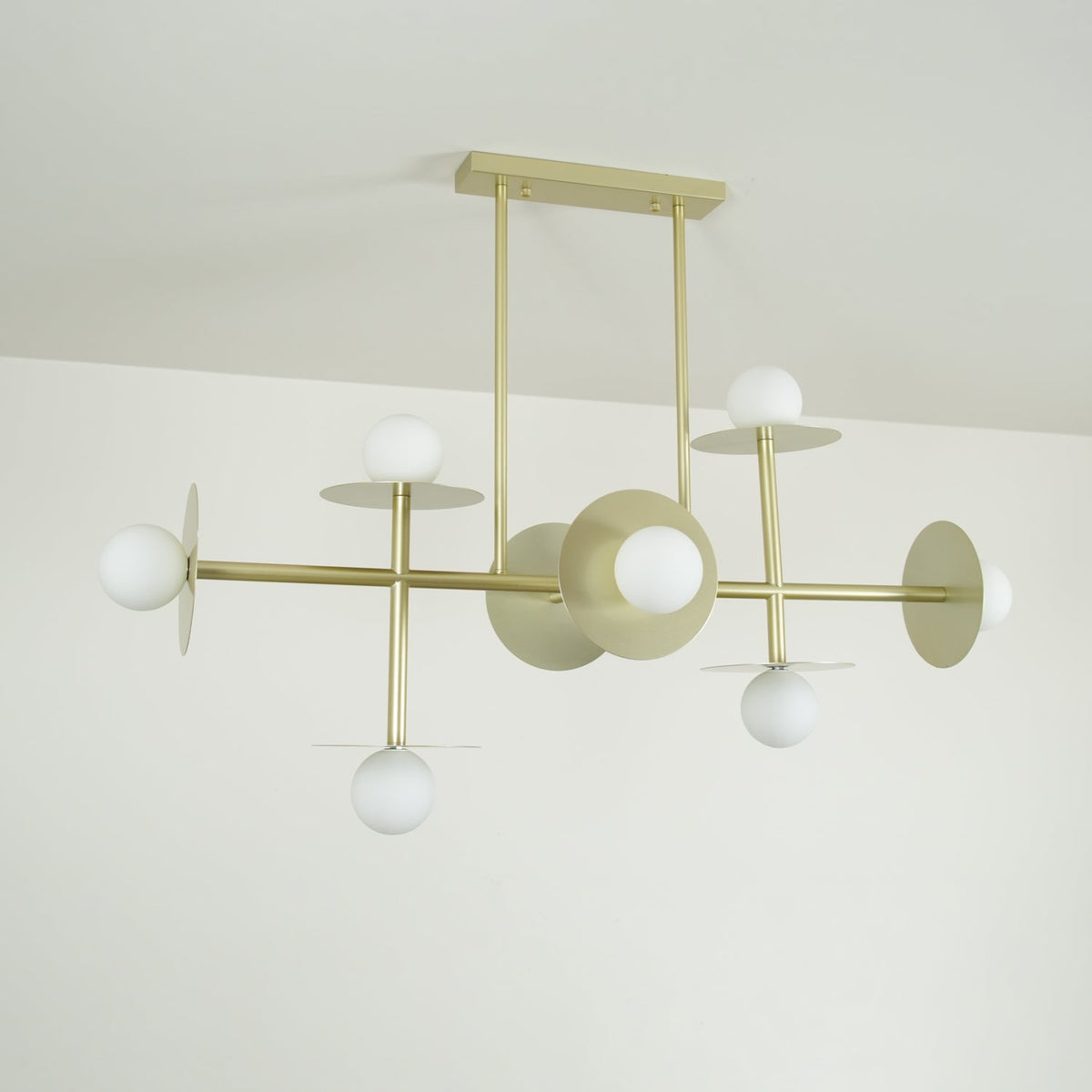 Celiissa Strada Chandelier Brass Glass Geometric