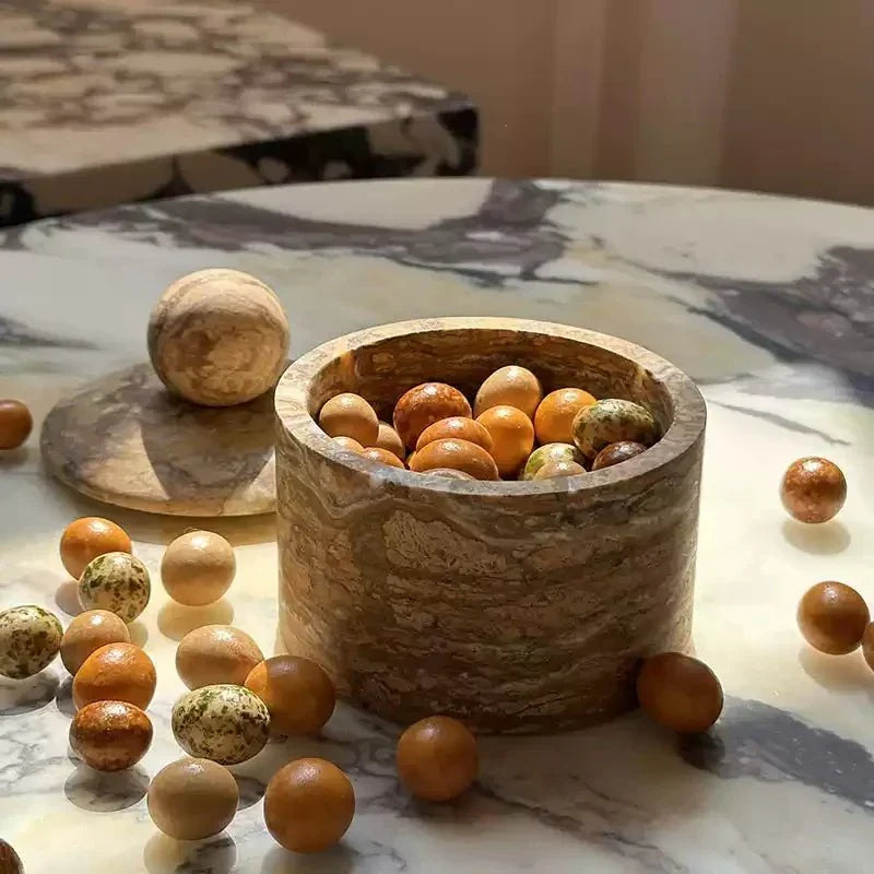 Strata Sphere Stone Box