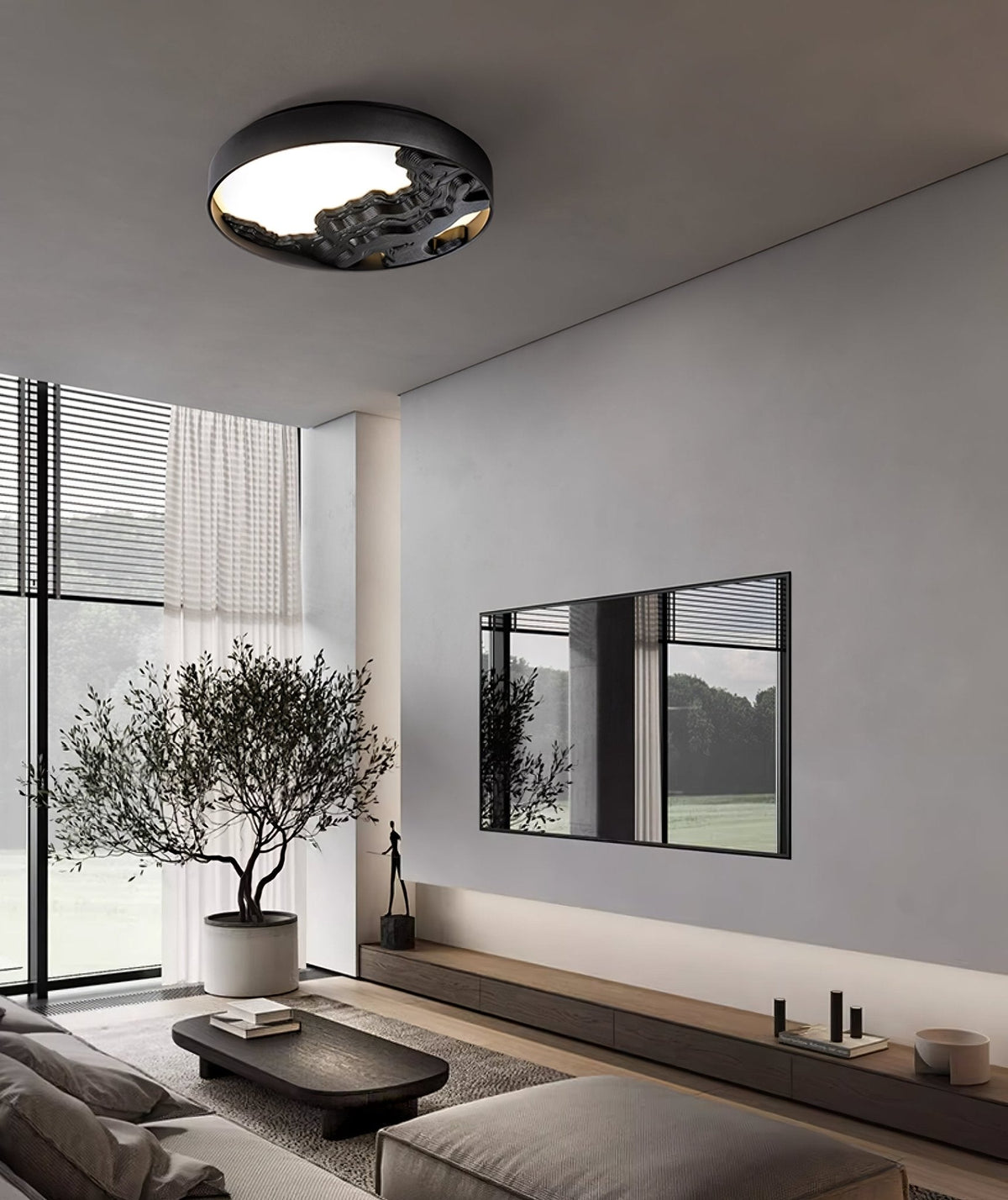 Rinaraine Ceiling Light Wood Oriental Natural