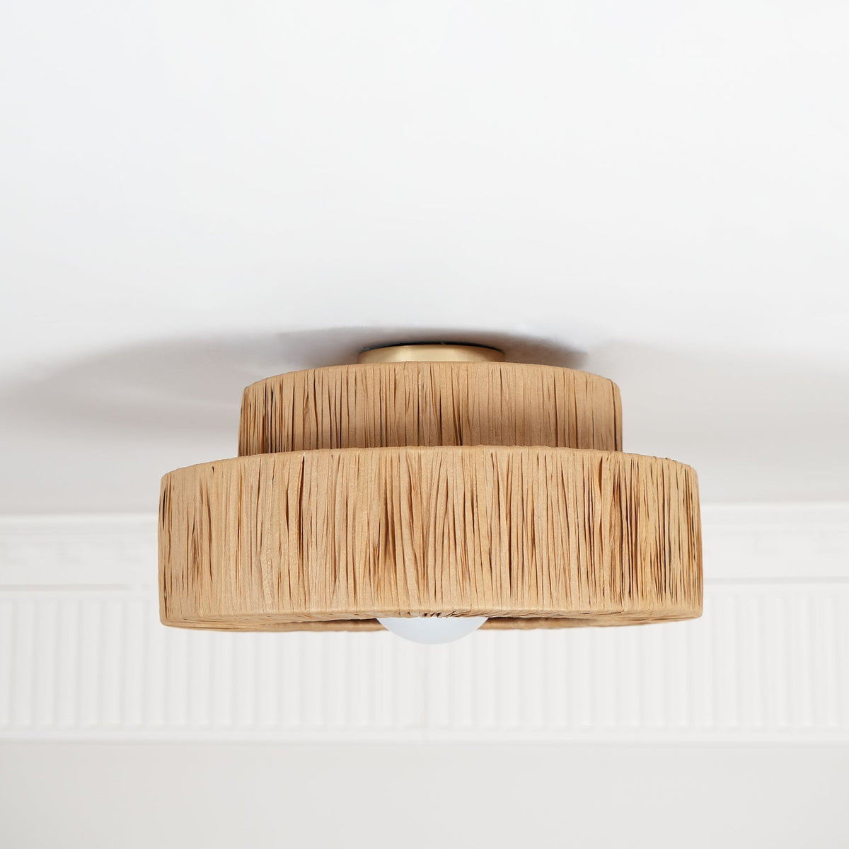 Ilthean Natural Straw Art Ceiling Lamp