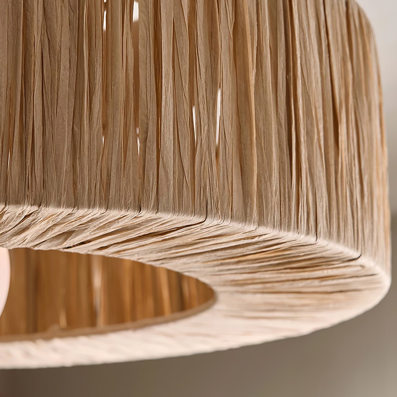 Ilthean Natural Straw Art Ceiling Lamp