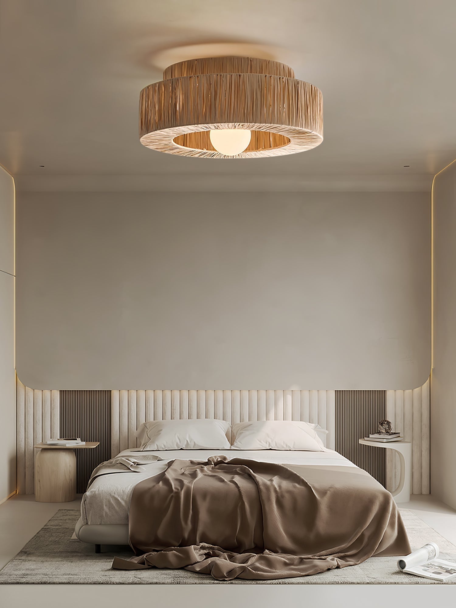 Ilthean Natural Straw Art Ceiling Lamp