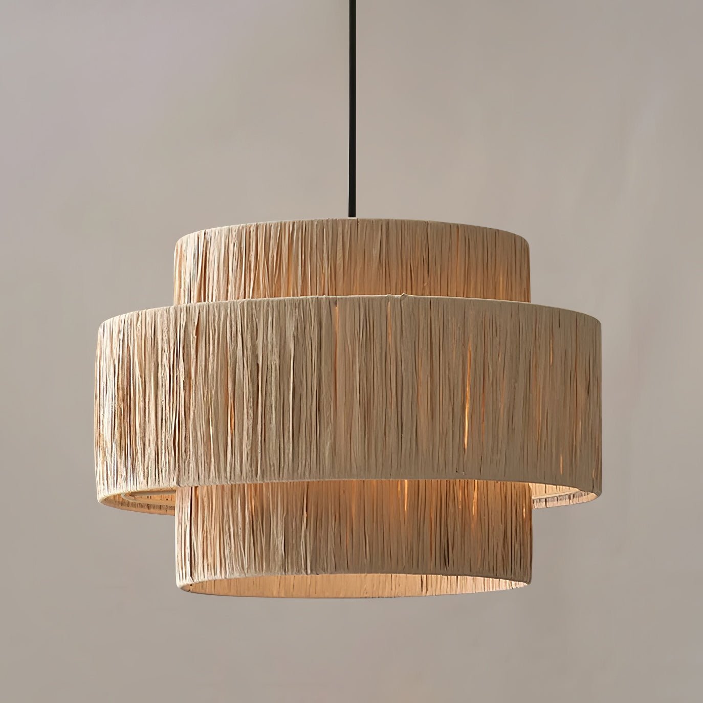 Thyra Straw Traditional Retro Pendant Light