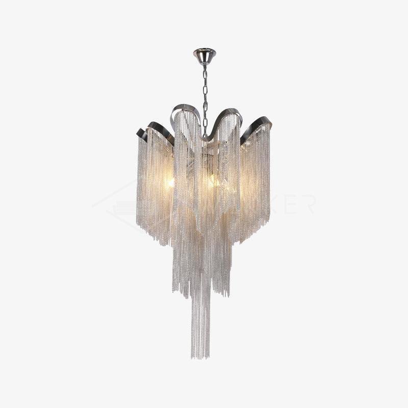 Lustra Pendant Lamp Stream Chain Nickel
