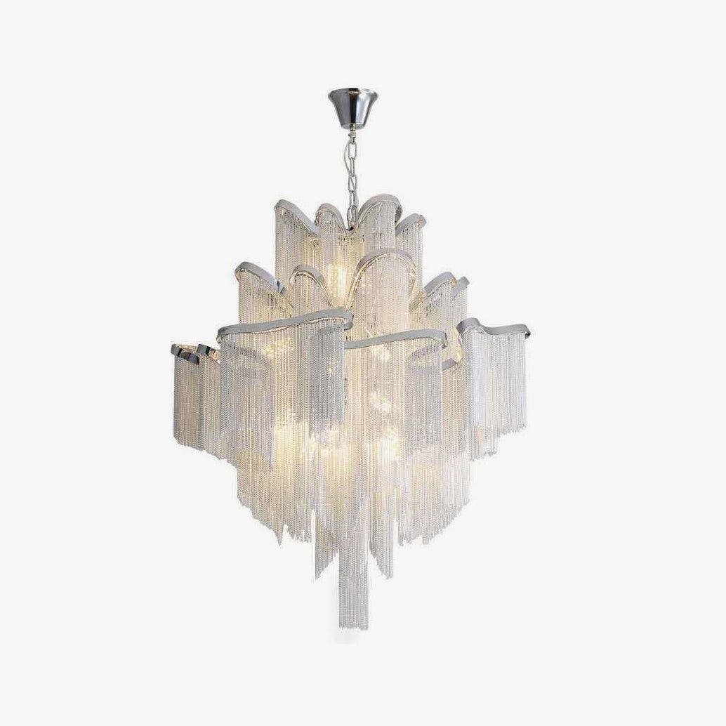 Lustra Pendant Lamp Stream Chain Nickel