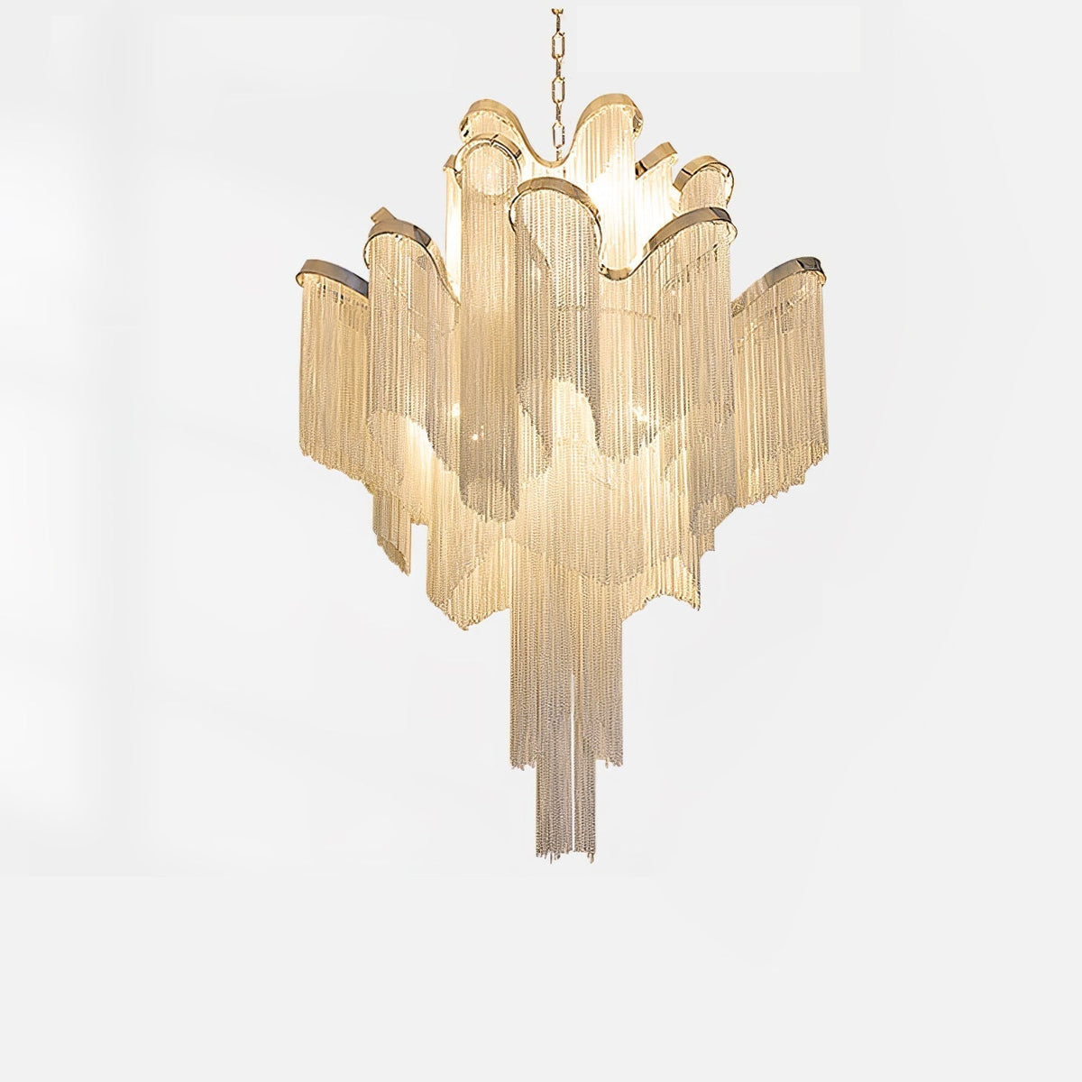 Lustra Pendant Lamp Stream Chain Nickel