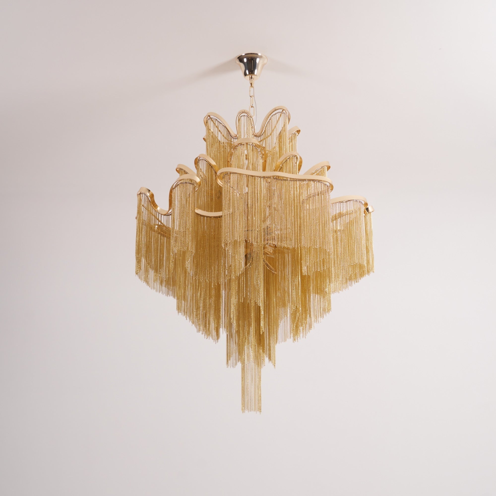 Lustra Pendant Lamp Stream Chain Nickel