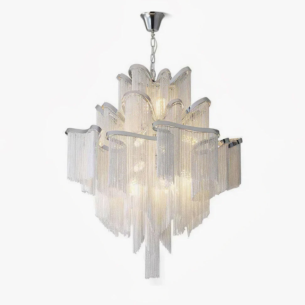 Lustra Pendant Lamp Stream Chain Nickel