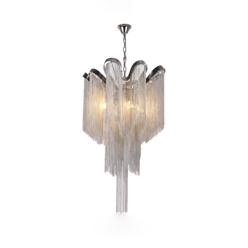 Lustra Pendant Lamp Stream Chain Nickel