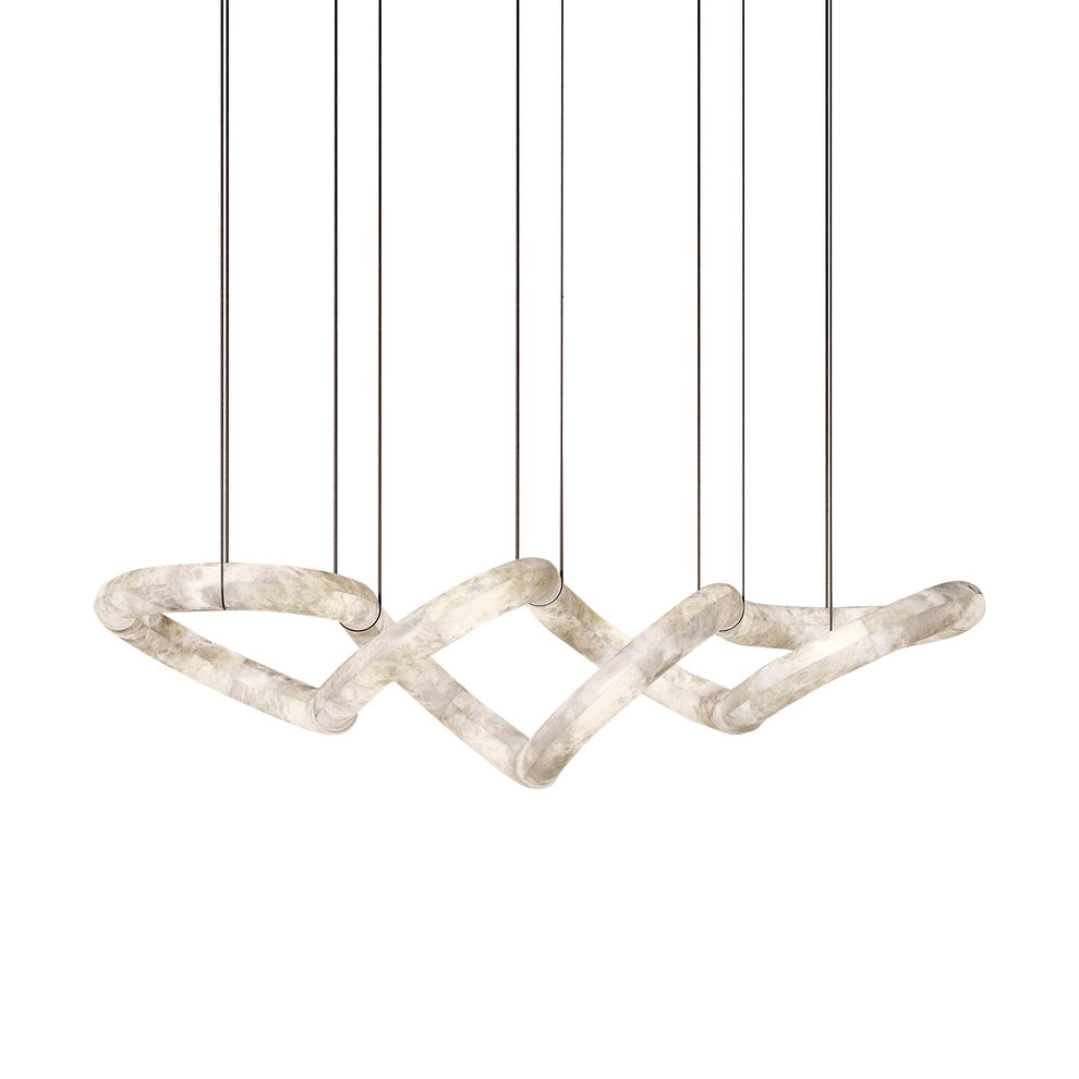 Mithos Curved Alabaster Pendant Light