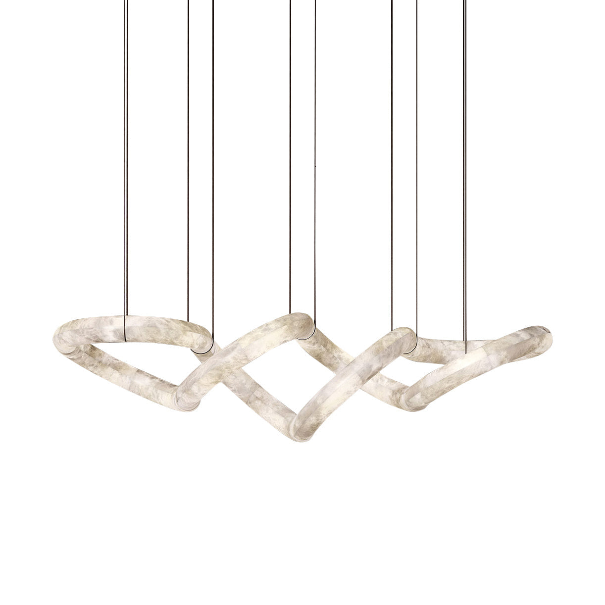 Mithos Curved Alabaster Pendant Light