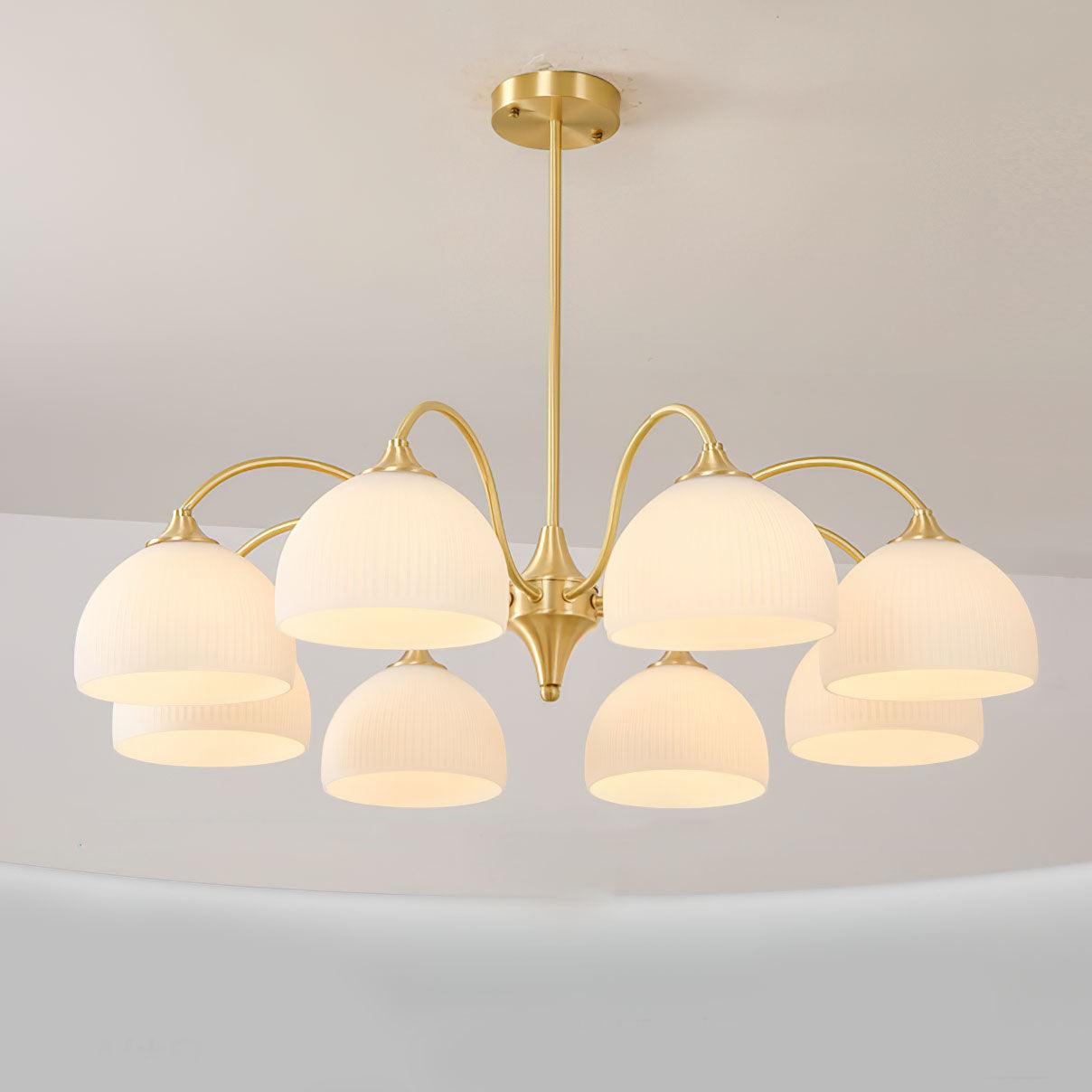 Zaren Chandelier Striped Glass Bowl