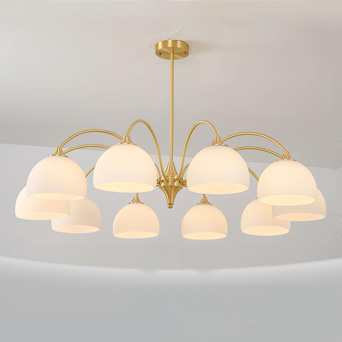 Zaren Chandelier Striped Glass Bowl