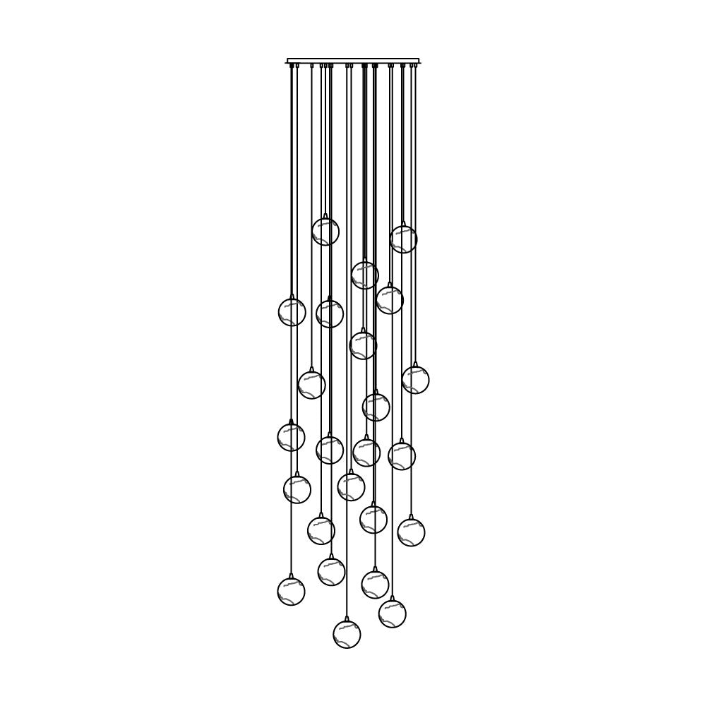 Nivinian Alabaster Chandelier
