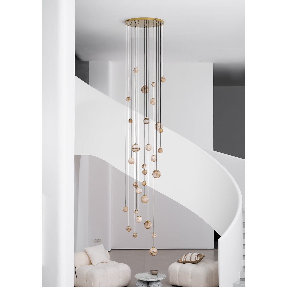 Nivinian Alabaster Chandelier