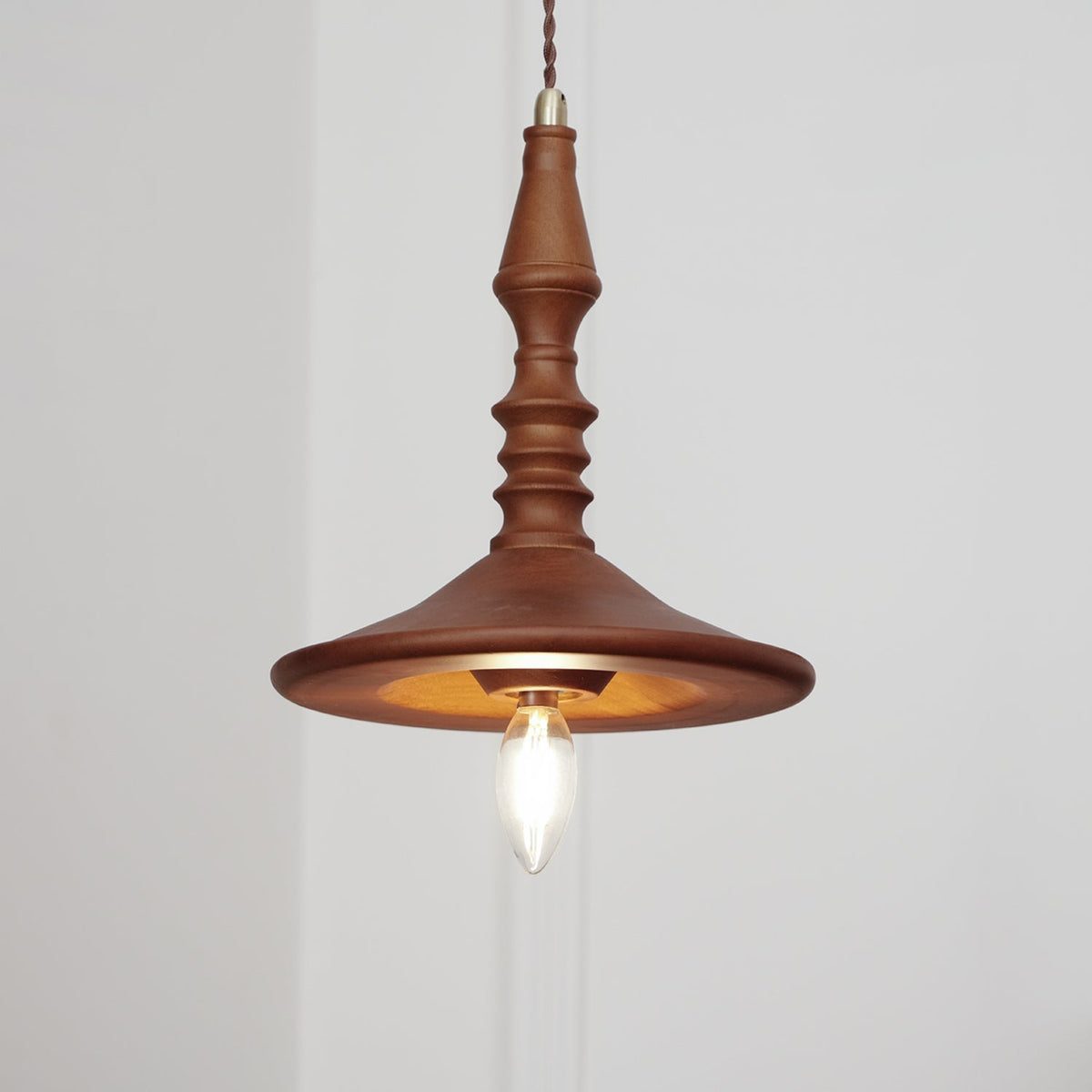 Tessira Wood Industrial Pendant Lamp