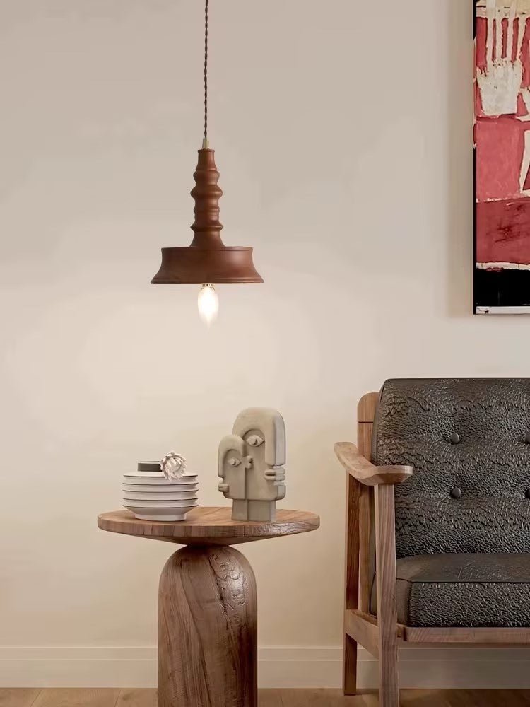 Tessira Wood Industrial Pendant Lamp