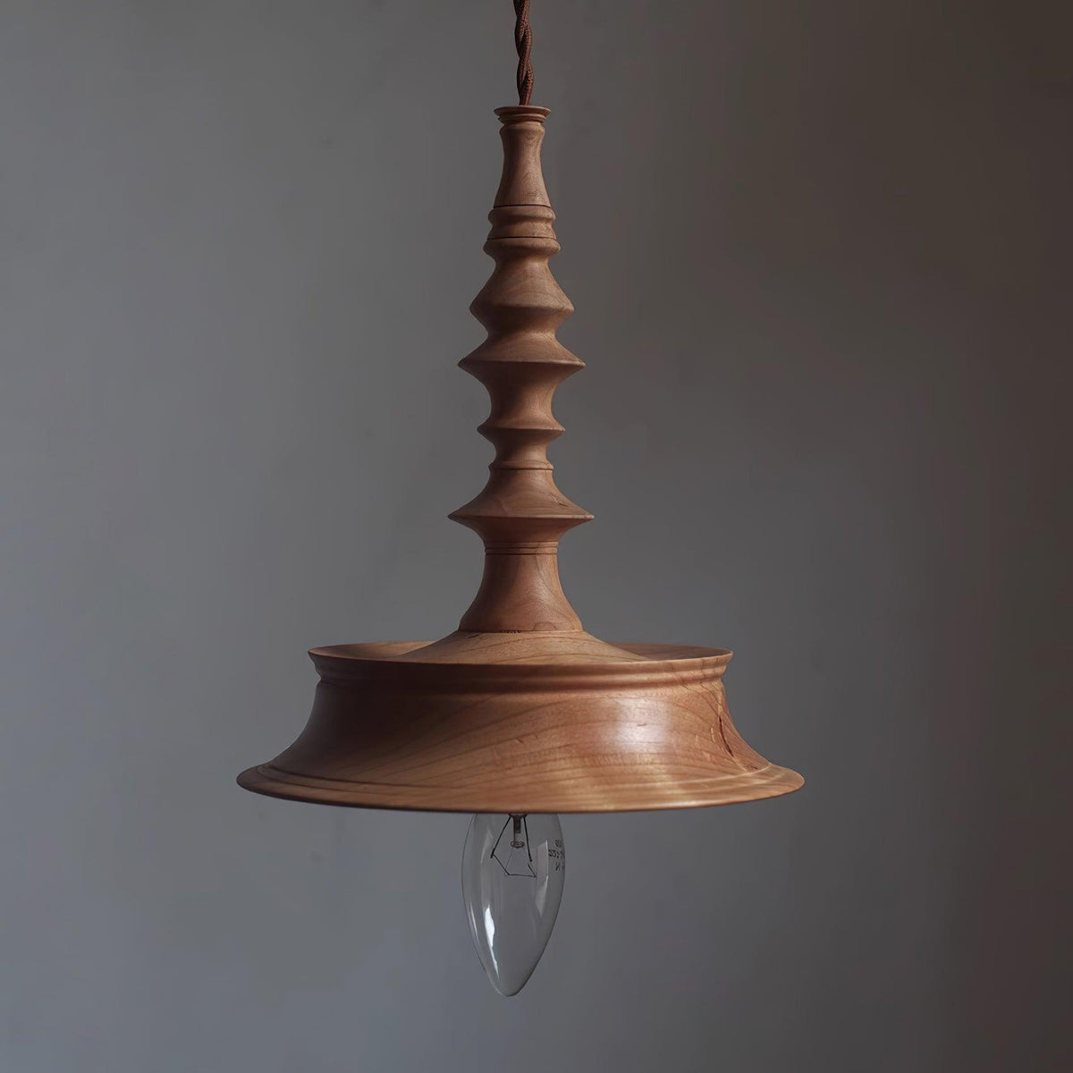 Tessira Wood Industrial Pendant Lamp