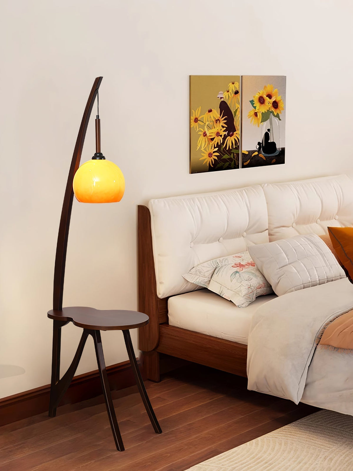 Natura Wood Hanging Floor Lamp